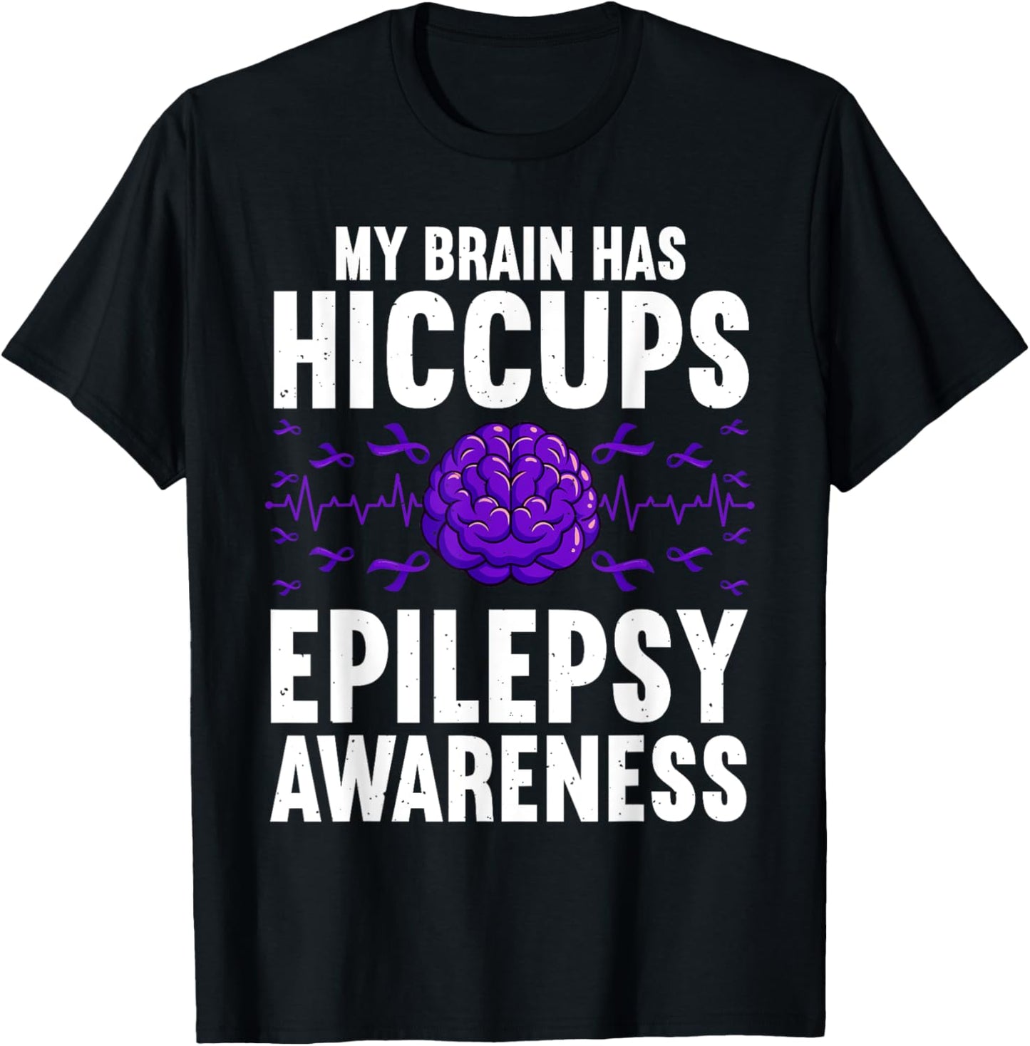 Cool Epilepsy Art Women Seizure Epilepsy Awareness T-Shirt - T-Shirt | Black