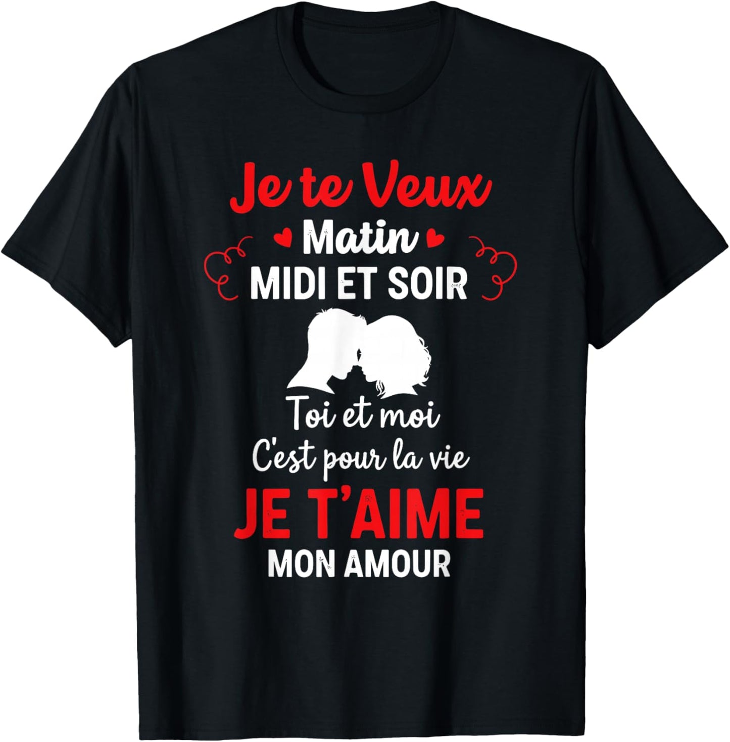 Valentine's Day You And Me Love Couple Matching Valentine's Day T-Shirt - T-Shirt | Black