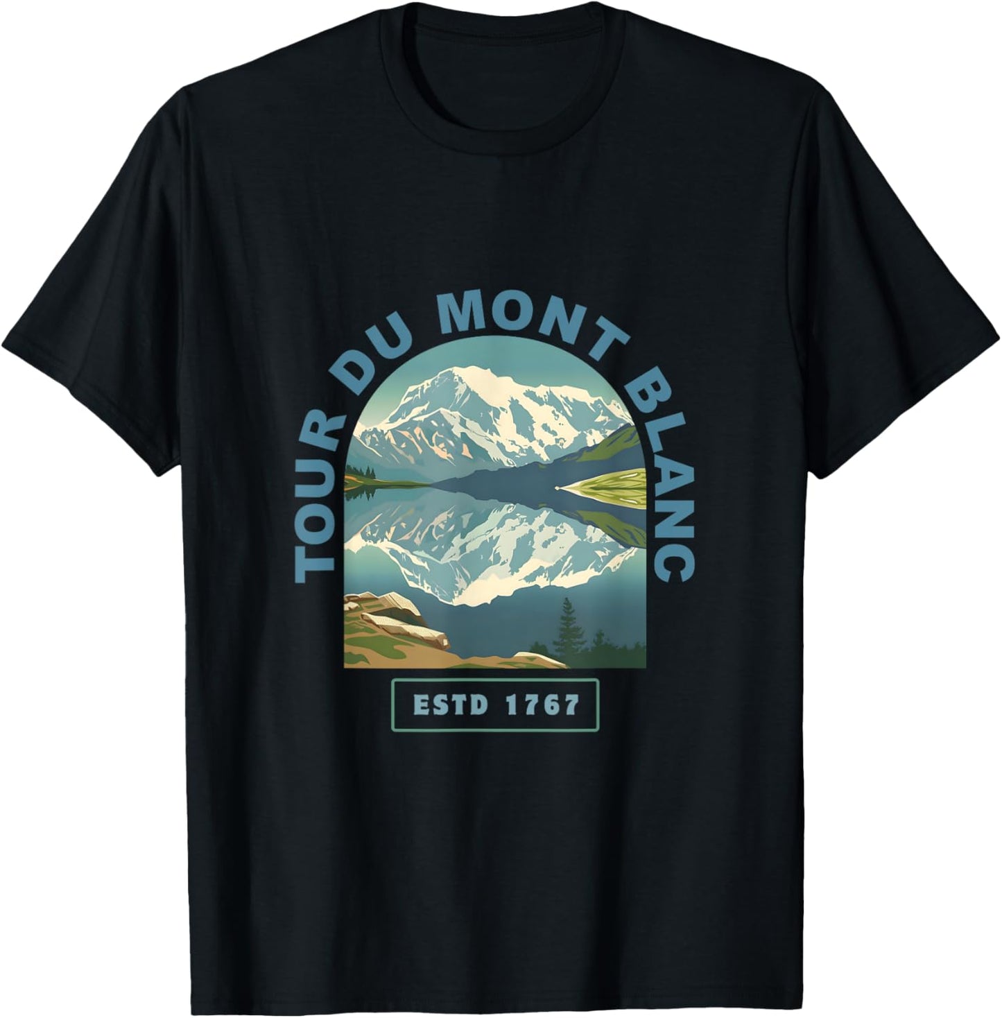 Tour du Mont Blanc T-Shirt - T-Shirt | Black