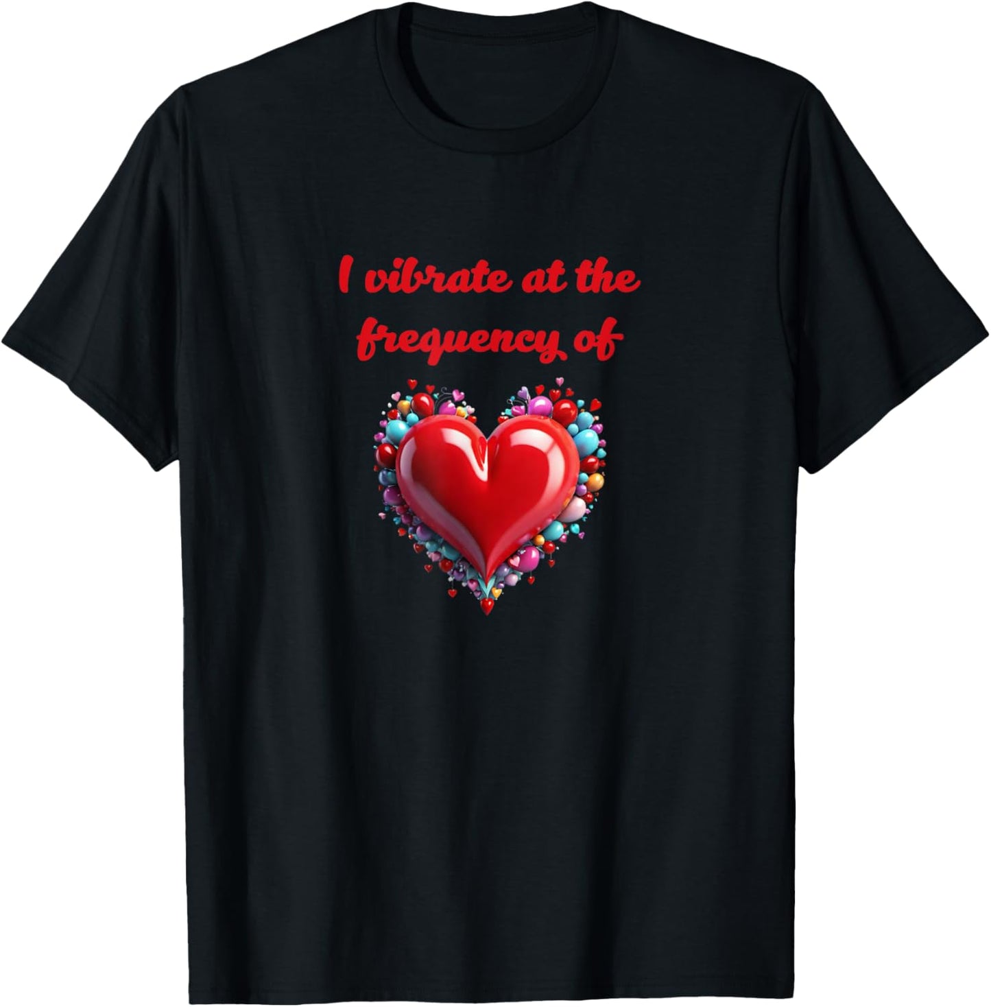 Metaphysical Love Frequency Design T-Shirt - T-Shirt | Black