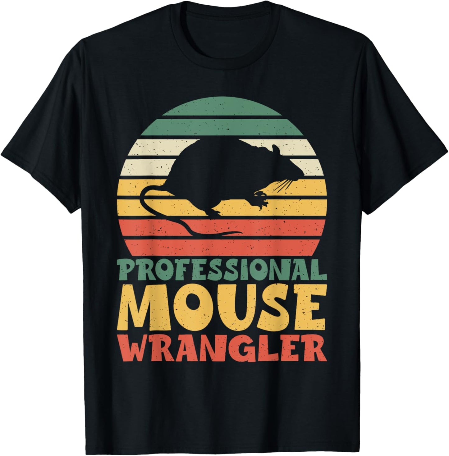 Professional Mouse Wrangler Mouse T-Shirt - T-Shirt | Black
