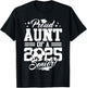 Proud Aunt Of A 2025 Senior Graduate Soccer Ball T-Shirt - T-Shirt | Black