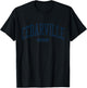 Cedarville Ohio OH College University Style Blau T-Shirt - T-Shirt | Black