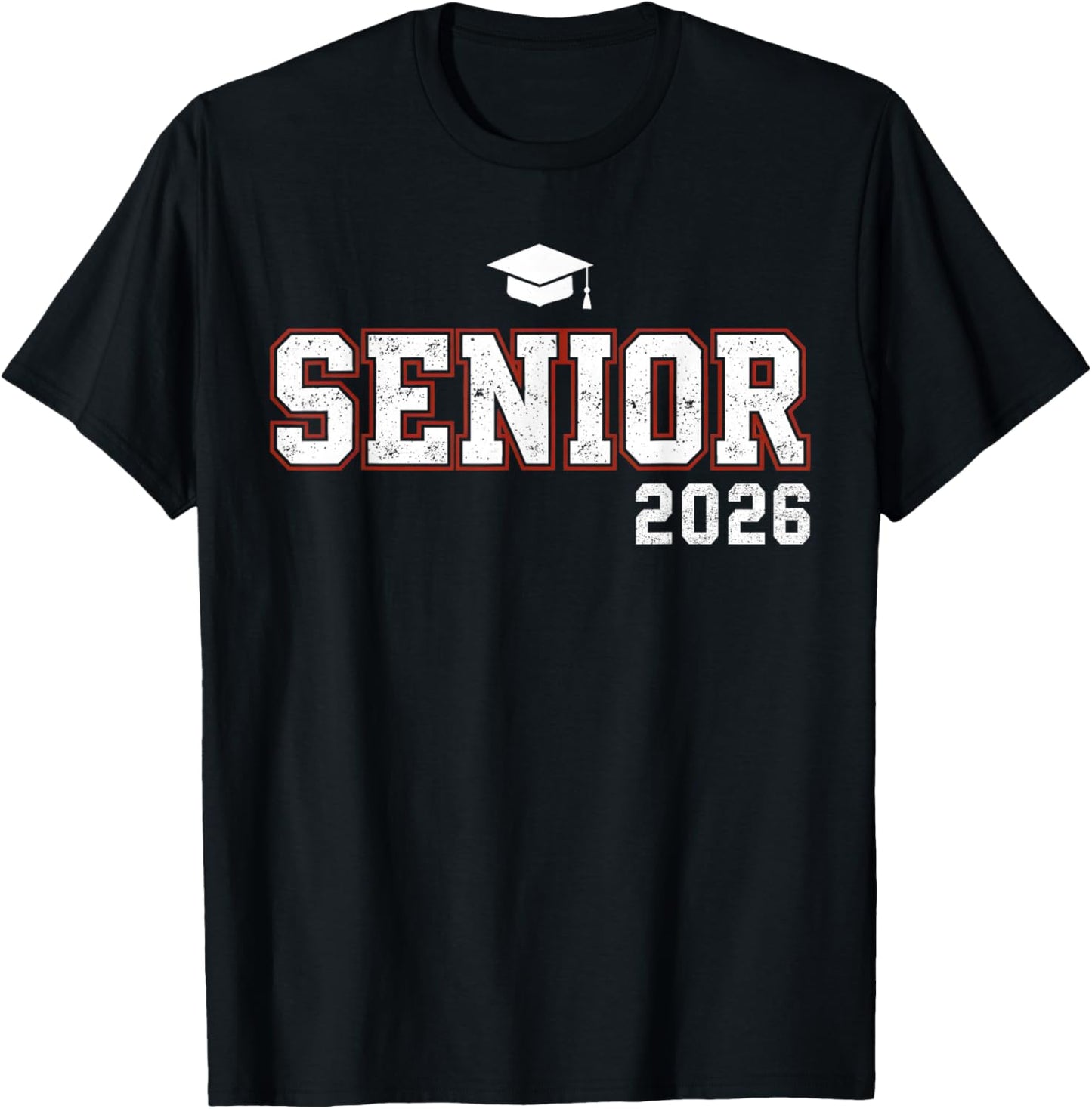 Senior 2026 Graduation School Student Kids Girl T-Shirt - T-Shirt | Black
