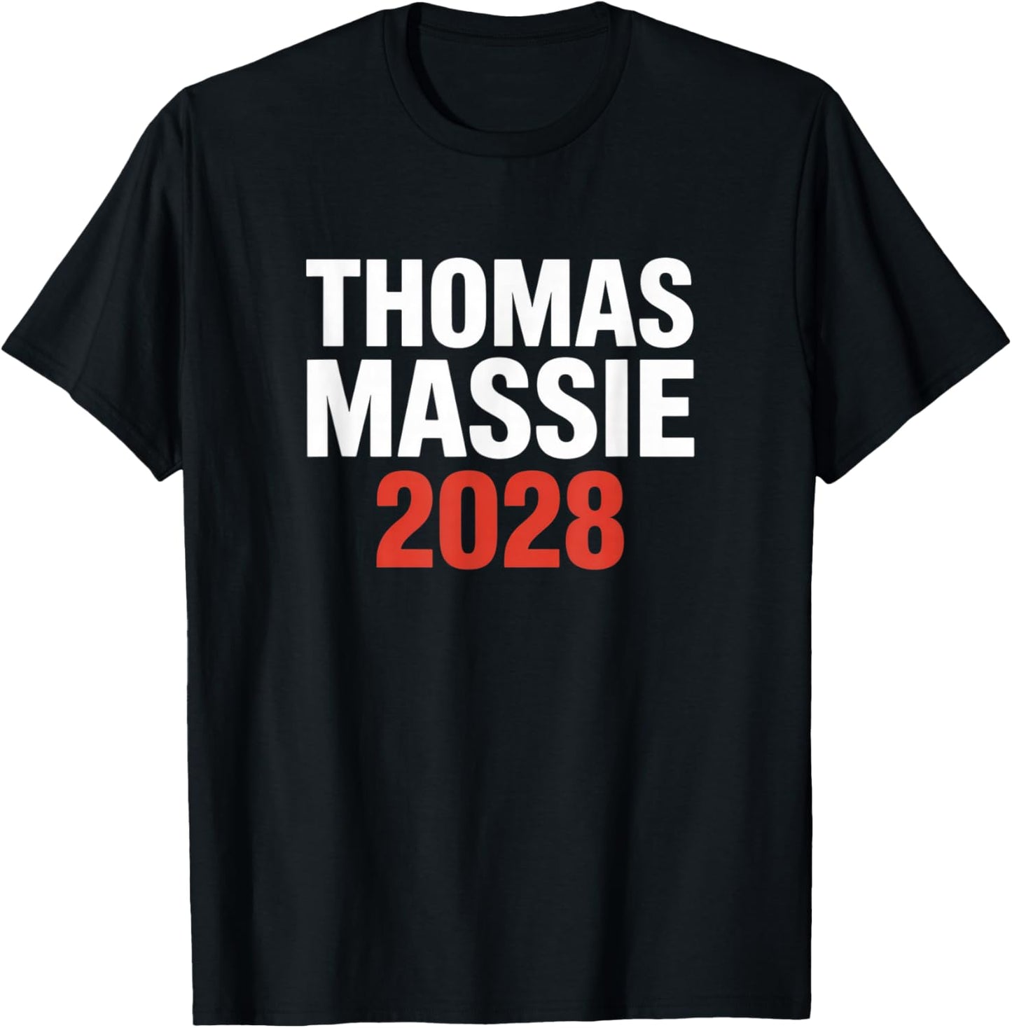 Ron Paul Thomas Massie Election 2028 President Men Women T-Shirt - T-Shirt | Black