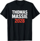 Ron Paul Thomas Massie Election 2028 President Men Women T-Shirt - T-Shirt | Black