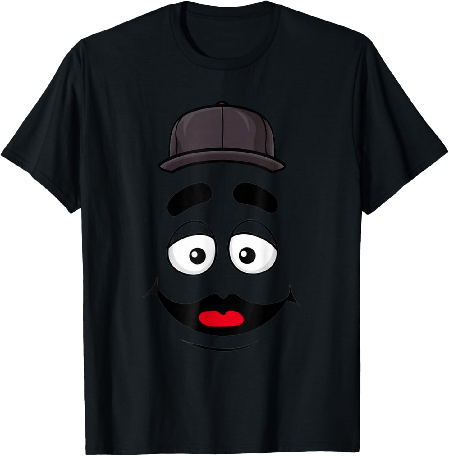 Funny Grimace Face For Halloween Costume T-Shirt - T-Shirt | Black