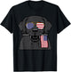 4th July Dog Labrador US Flag Patriotic Pet Men Women Kids T-Shirt - T-Shirt | Black