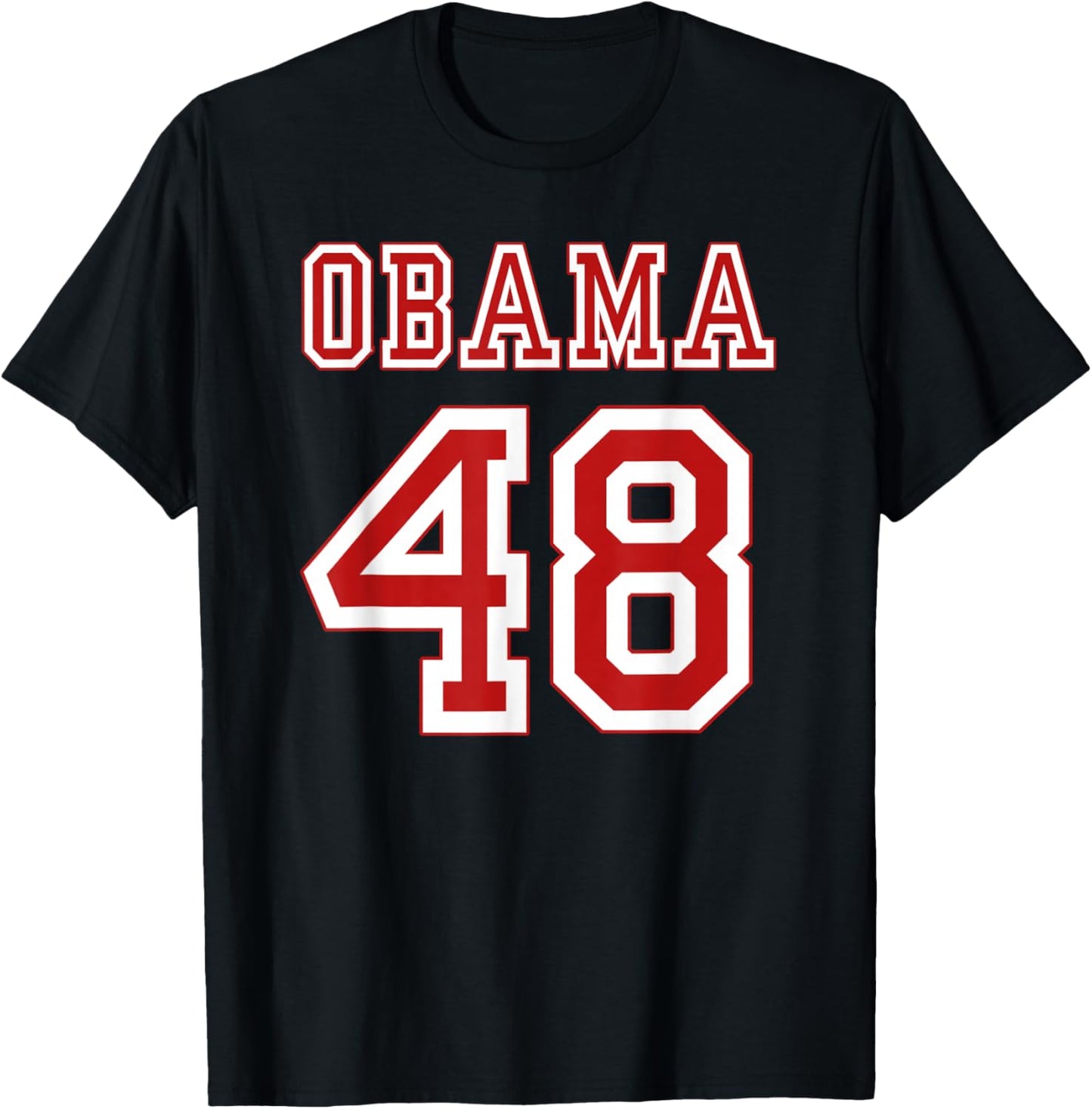 Barack Obama 48 48th President Democrat T-Shirt - T-Shirt | Black
