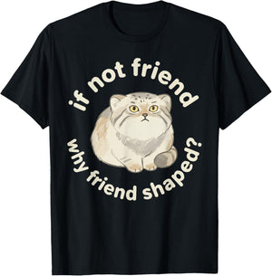 Pallas Cat Lover Kitten Meow Wild Cat Manul T-Shirt - T-Shirt | Black