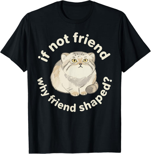 Pallas Cat Lover Kitten Meow Wild Cat Manul T-Shirt - T-Shirt | Black