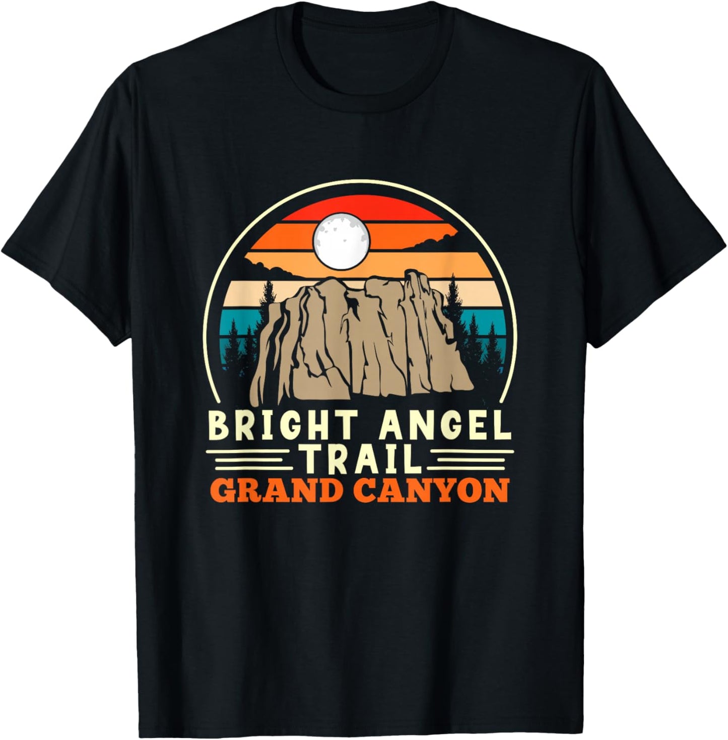 Bright Angel Trail Grand Canyon Hiker Hiking T-Shirt - T-Shirt | Black