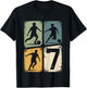7. Geburtstag Junge Fußball Ball Jungs Fußballer 7 Jahre T-Shirt - T-Shirt | Black