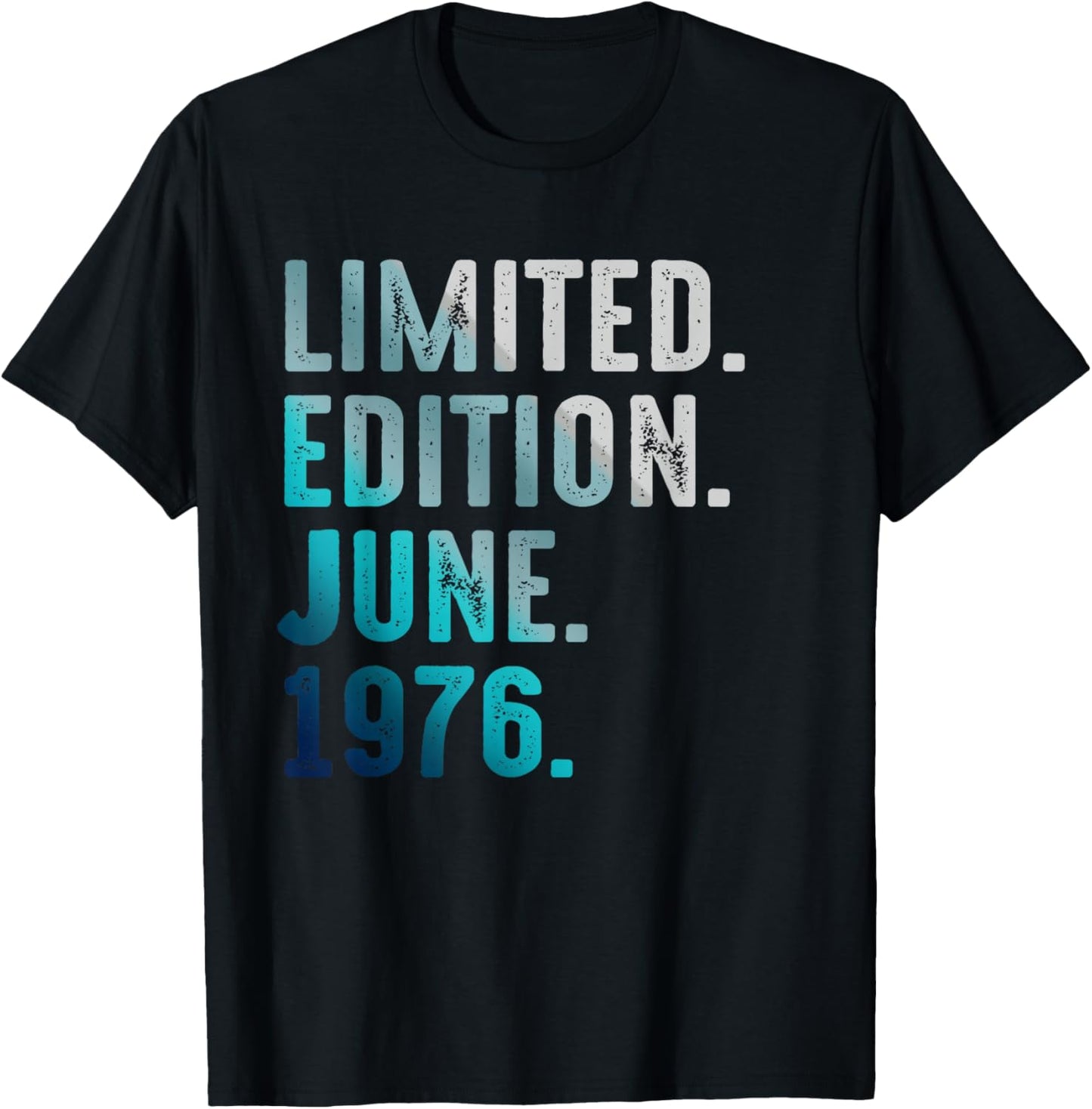 Édition limitée Juin 1976 Retro Vintage 1976 T-Shirt - T-Shirt | Black