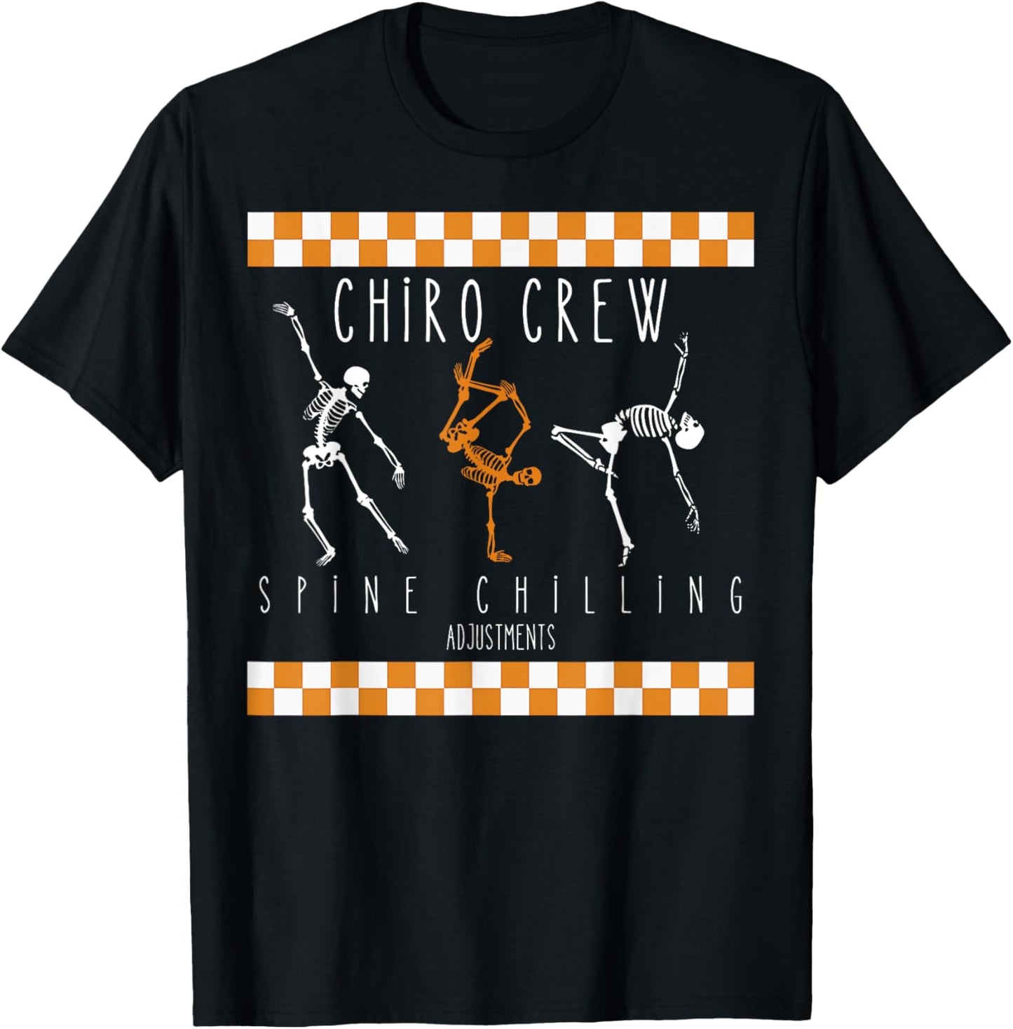 Skeleton Dancing Chiro Crew Chiropractor Halloween Costume T-Shirt - T-Shirt | Black
