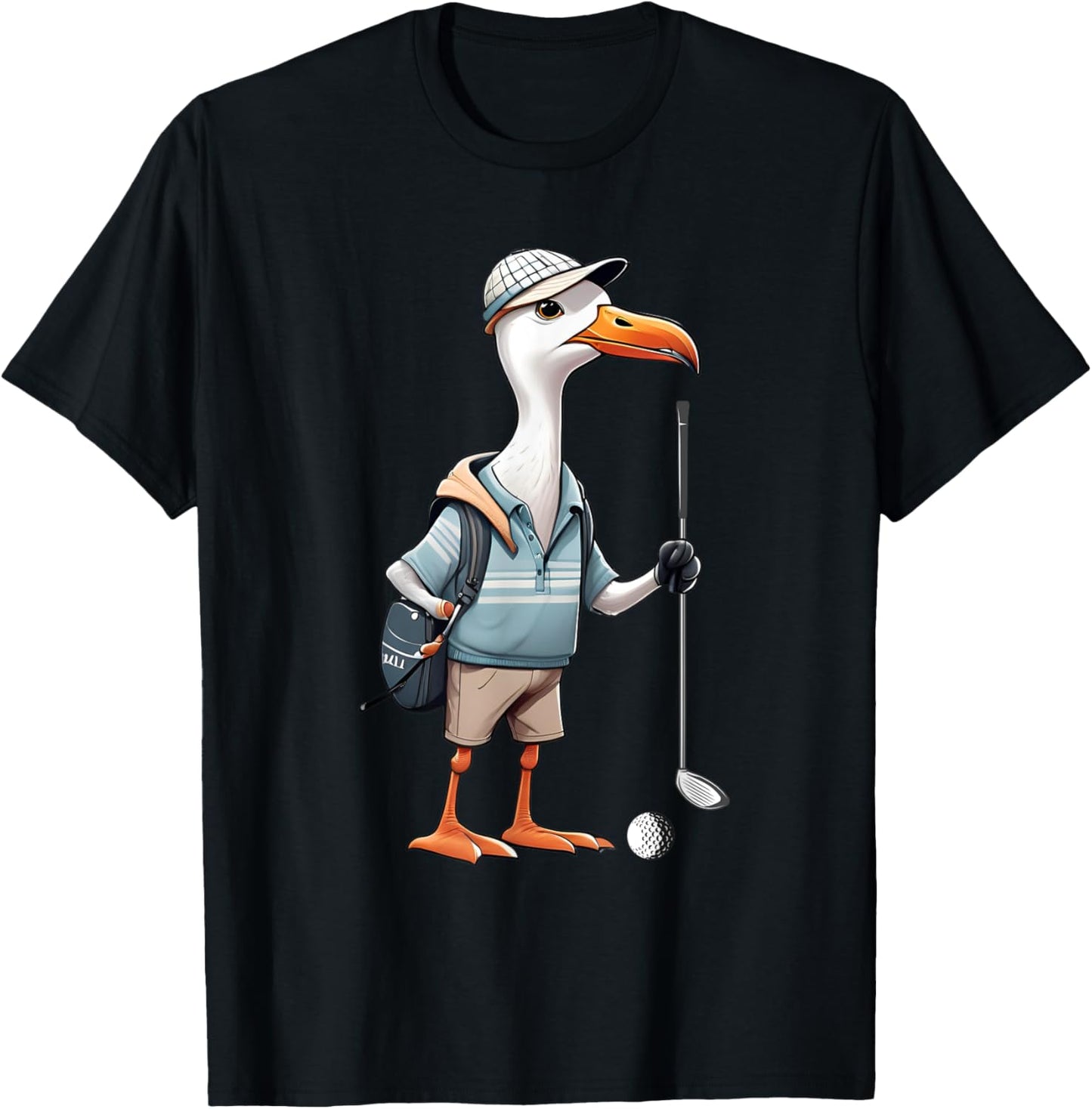 Funny Golfer Albatross Bird Golf Player Game Gift Men Women T-Shirt - T-Shirt | Black