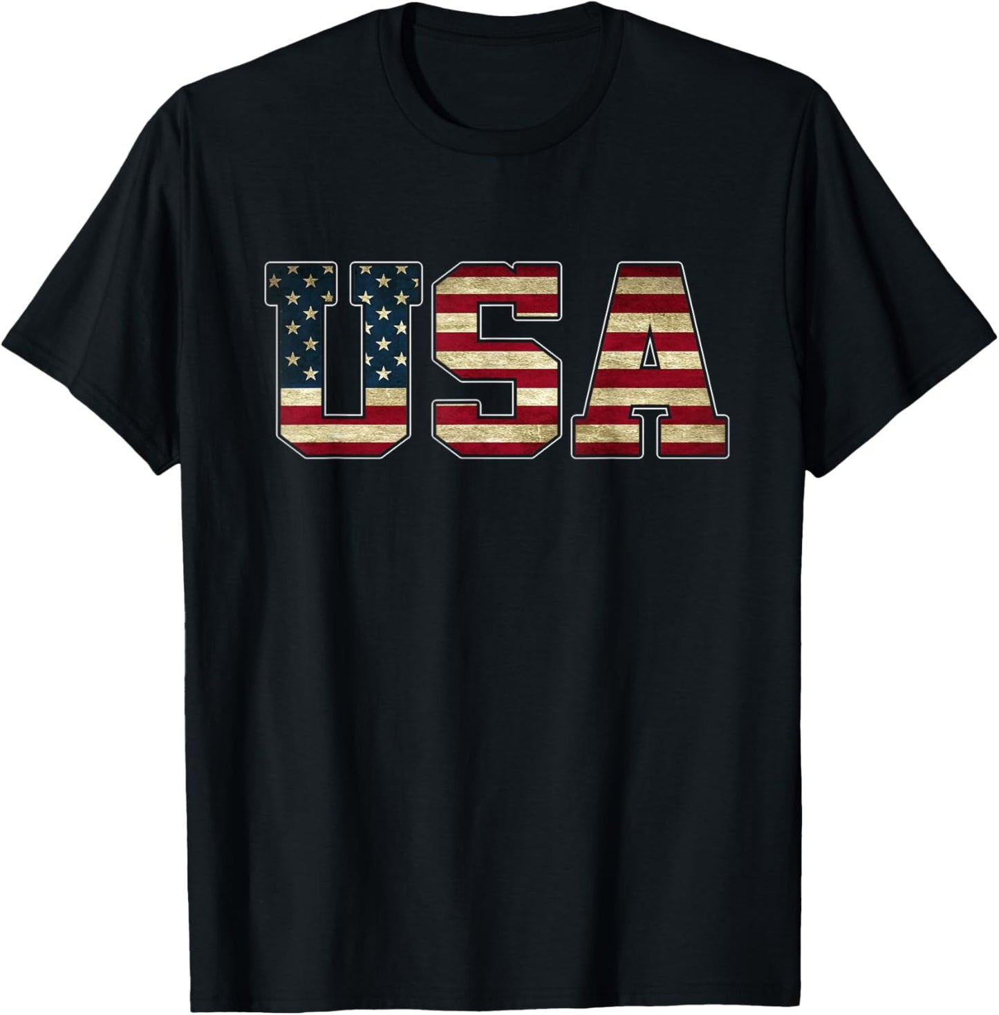 USA Team 2024 United States American Flag Sport USA 2024 Kids Men T-Shirt - T-Shirt | Black