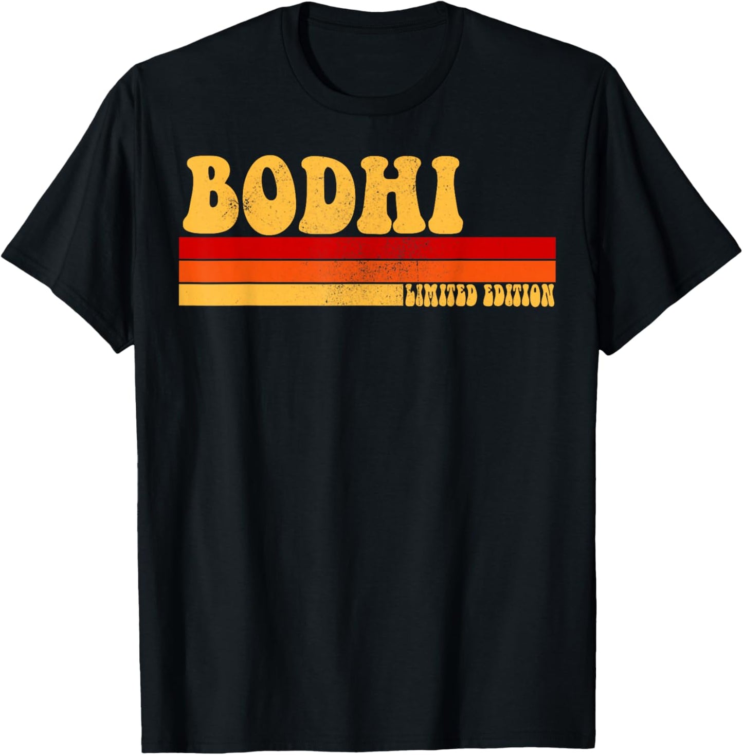 BODHI Name Personalized Idea Men Retro Vintage BODHI T-Shirt - T-Shirt | Black