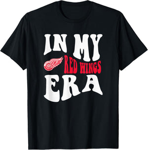 Detroit Red Wings Era Officially Licensed T-Shirt - T-Shirt | Black