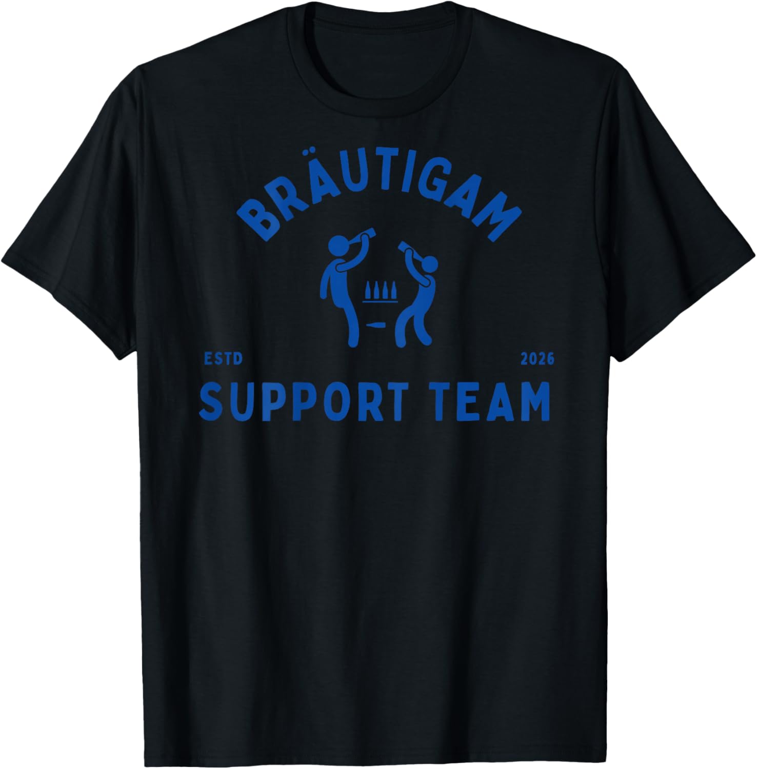 Groom Support Team JGA Stag Night Beer Party T-Shirt - T-Shirt | Black