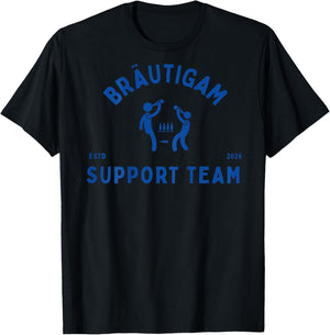 Groom Support Team JGA Stag Night Beer Party T-Shirt - T-Shirt | Black
