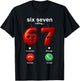 67 Silly AI Apple is Calling Funny Meme 67 brainrot GenZ T-Shirt - T-Shirt | Black