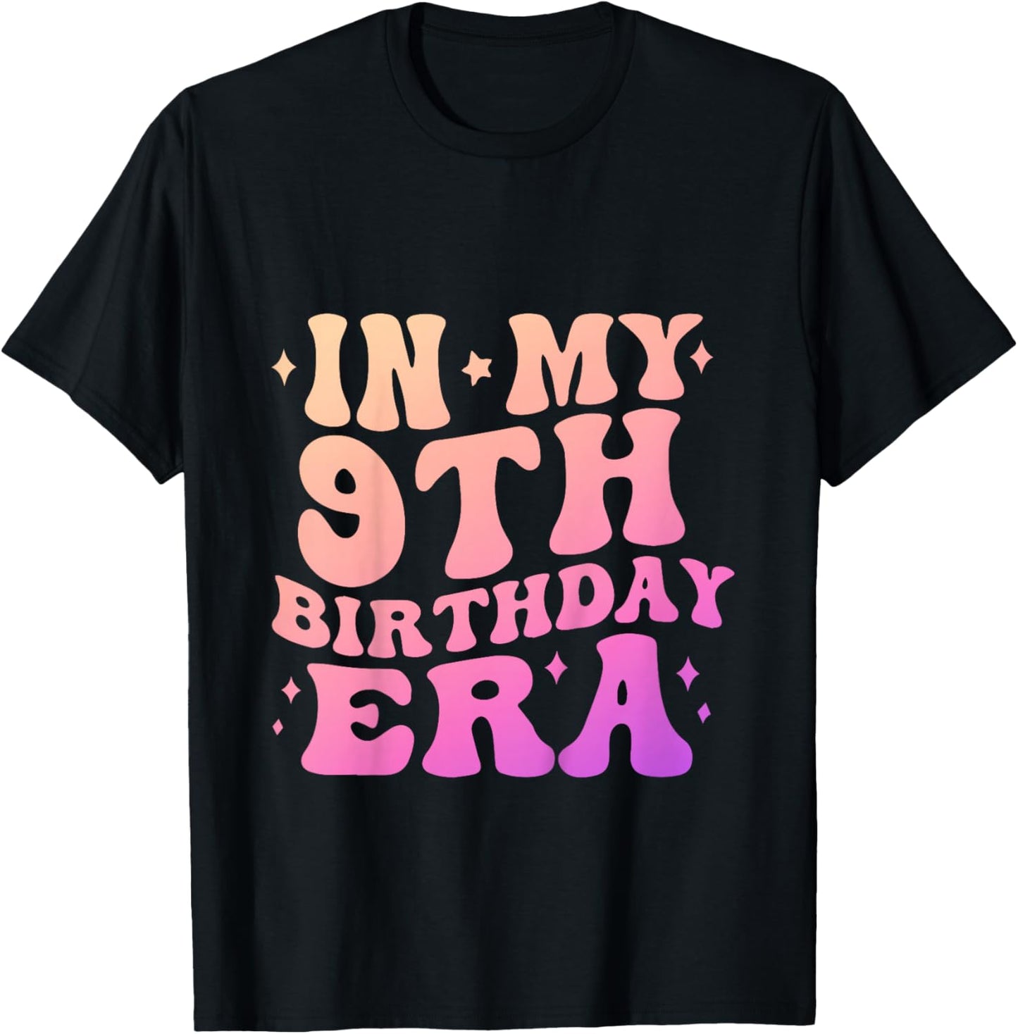 9th Birthday 9 Years Old Girl 2017 In My 9th Birthday Era T-Shirt - T-Shirt | Black