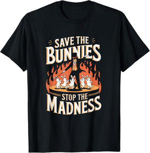 Save The Bunnies Stop The Madness Magic T-Shirt - T-Shirt | Black