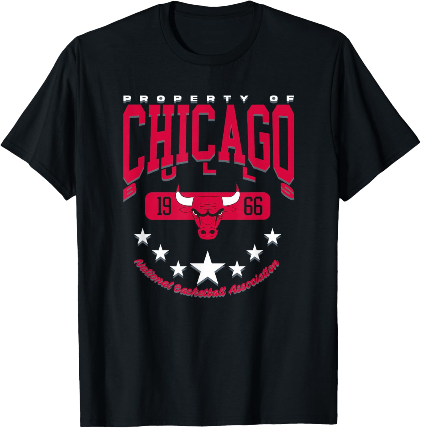 NBA-Offizieller Chicago Bulls Rising Star T-Shirt - T-Shirt | Black