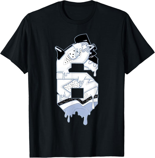 Number 6 Reverse Black White 6s Matching Women T-Shirt - T-Shirt | Black