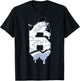 Number 6 Reverse Black White 6s Matching Women T-Shirt - T-Shirt | Black