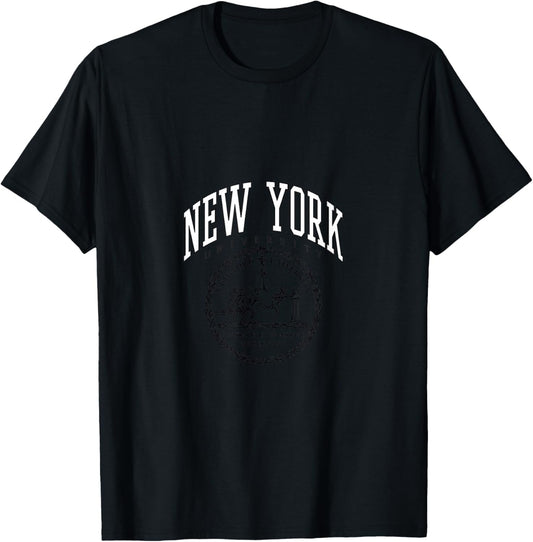 New York University (NYU Crest Collegiate School, PAFI177) T-Shirt - T-Shirt | Black