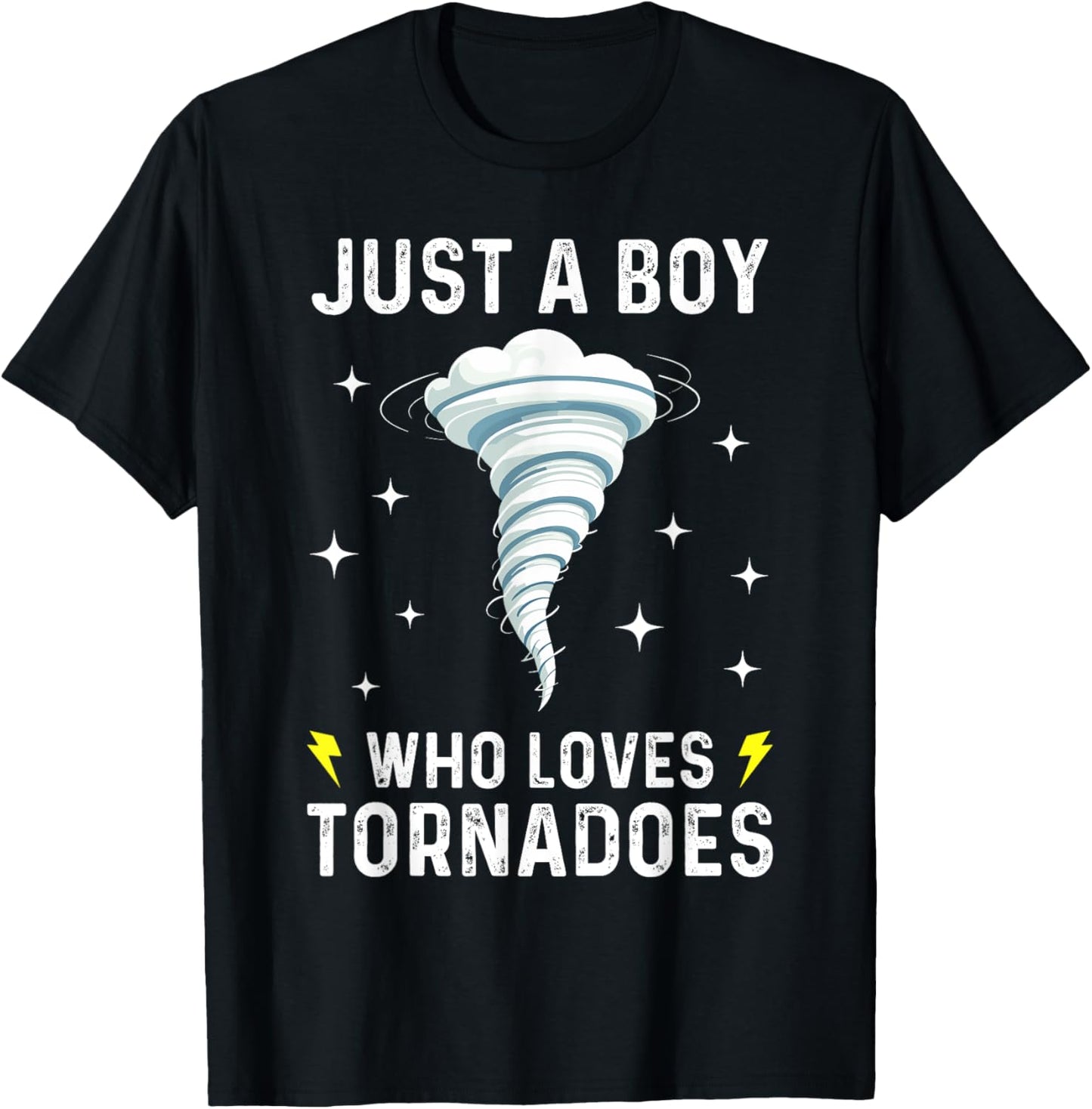 Funny Tornado Gift Boys Kids Hurricane Weather Chaser T-Shirt - T-Shirt | Black