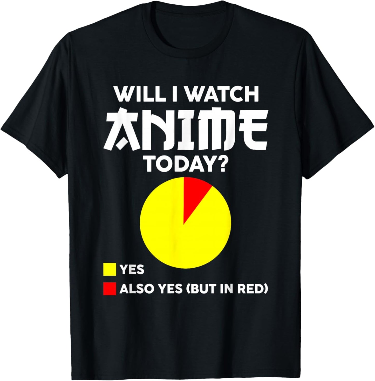 Will I Watch Anime Today Japan Kawaii Manga Otaku Anime T-Shirt - T-Shirt | Black