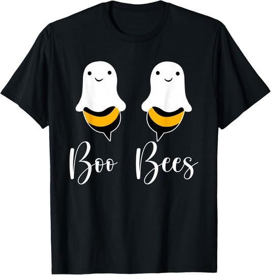 Boo Bees Funny Couples Halloween Costume for Adult Her Women T-Shirt - T-Shirt | Black