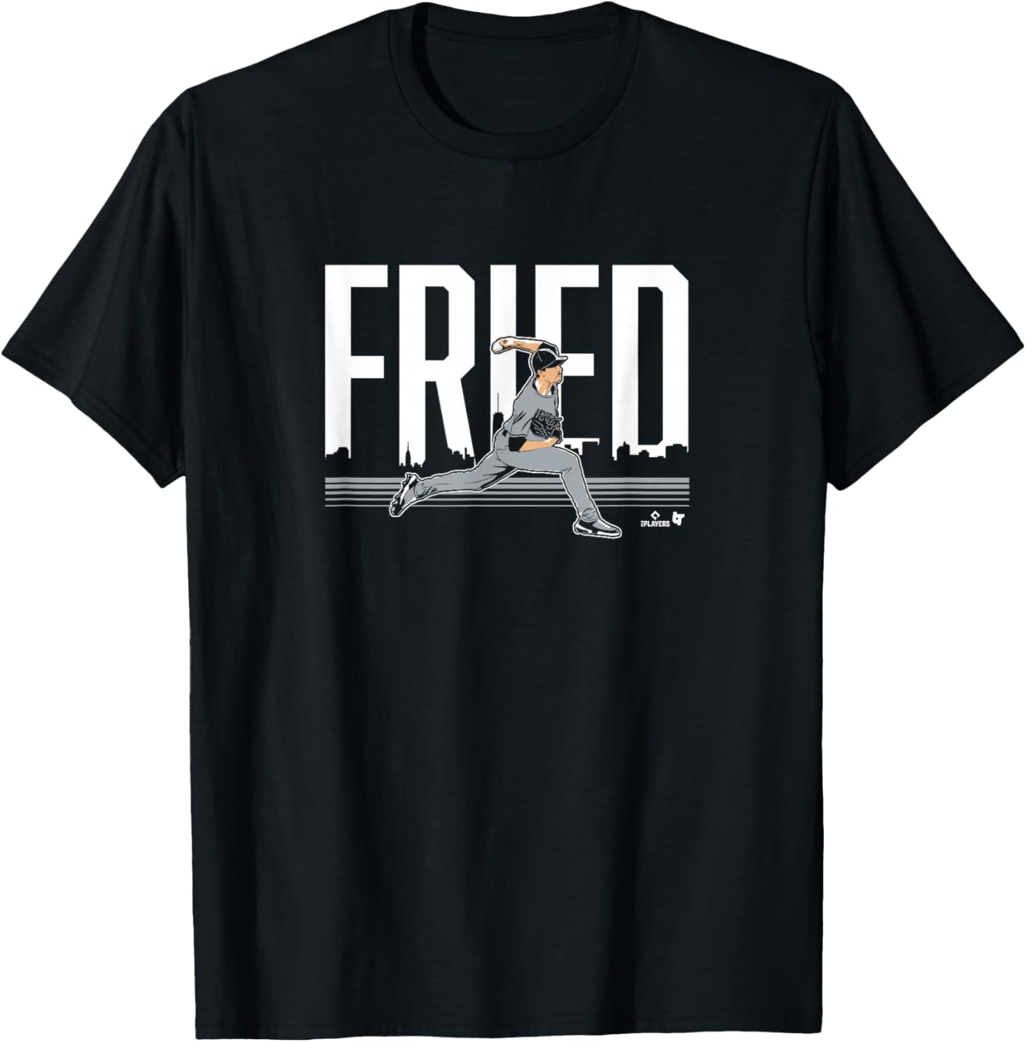 Max Fried - New York Baseball T-Shirt - T-Shirt | Black