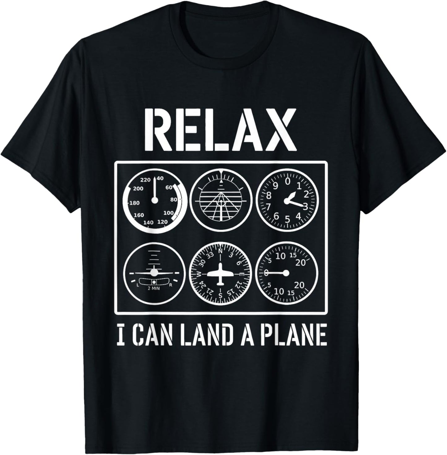 I Can Land A Plane Pilot Six Pack Aviation Crew Lifestyle T-Shirt - T-Shirt | Black