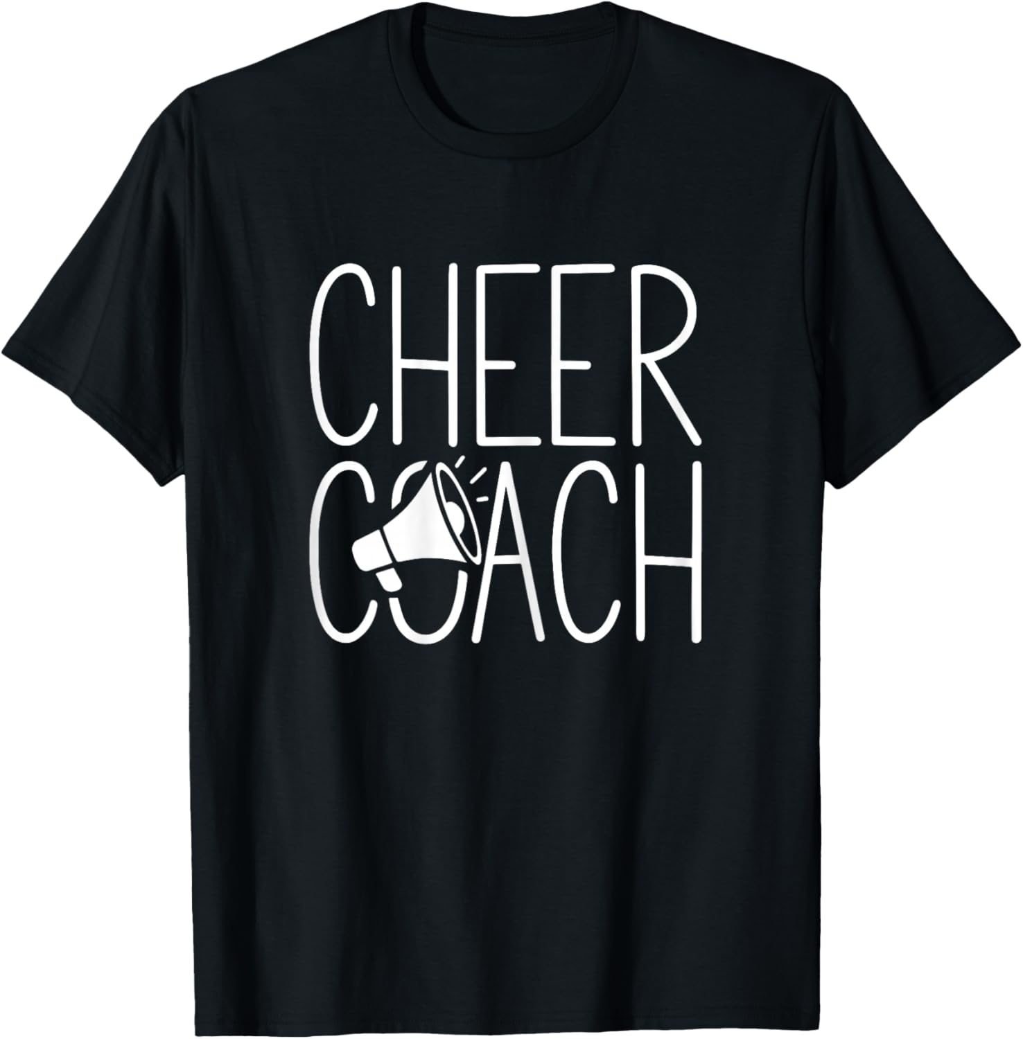Cheer Coach Shirt Cheerleading Women Cheerleader Coach T-Shirt - T-Shirt | Black
