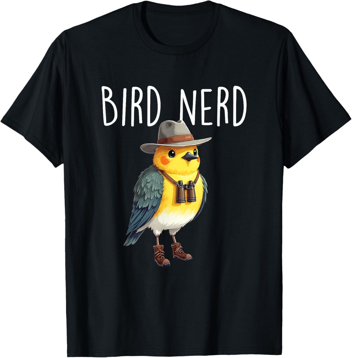 Bird Nerd - Birding Bird Watching Birder Bird Watcher T-Shirt - T-Shirt | Black