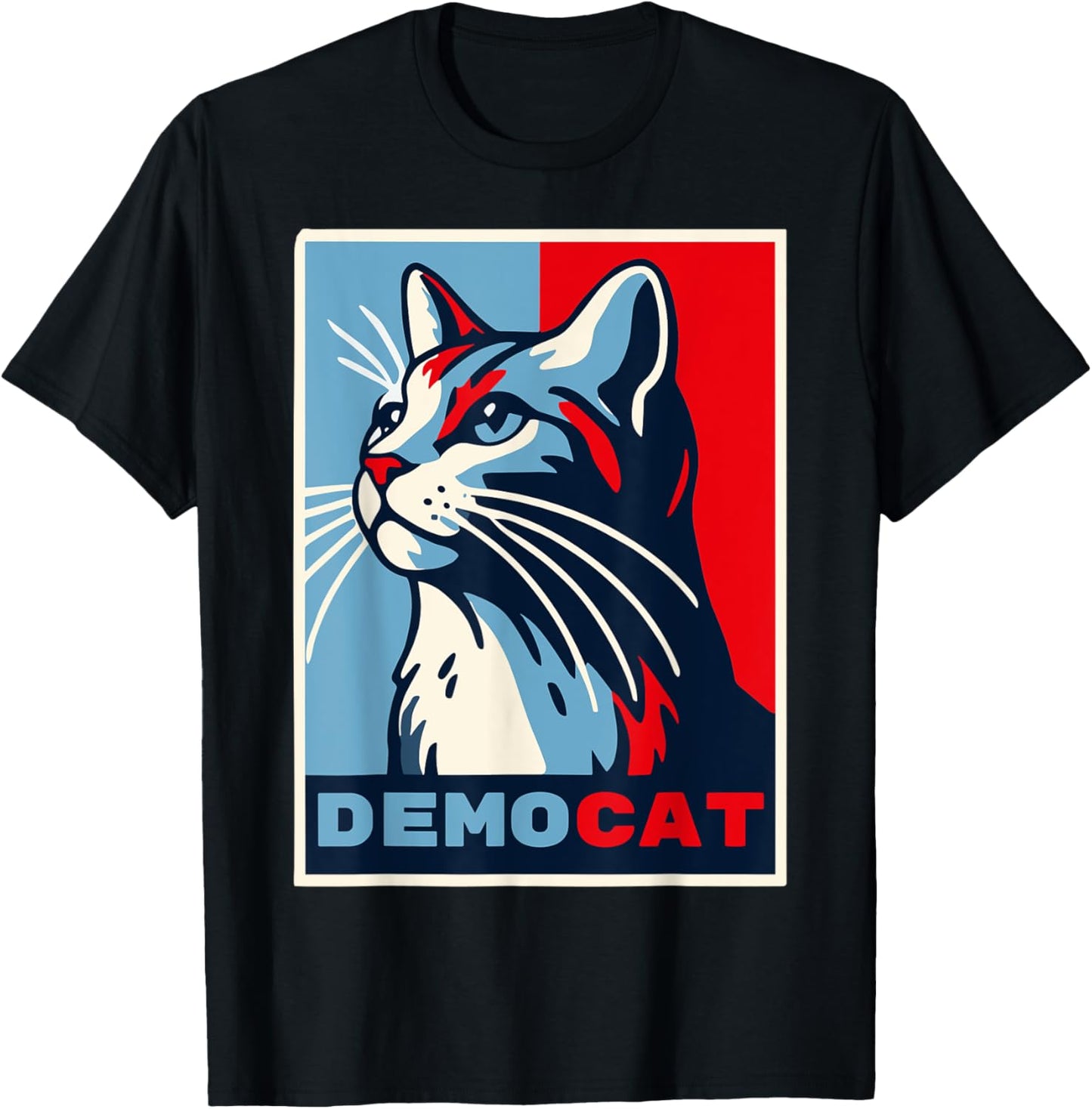 Democat Funny Democrat Party Political LIberal Feminist Joke Men Women T-Shirt - T-Shirt | Black