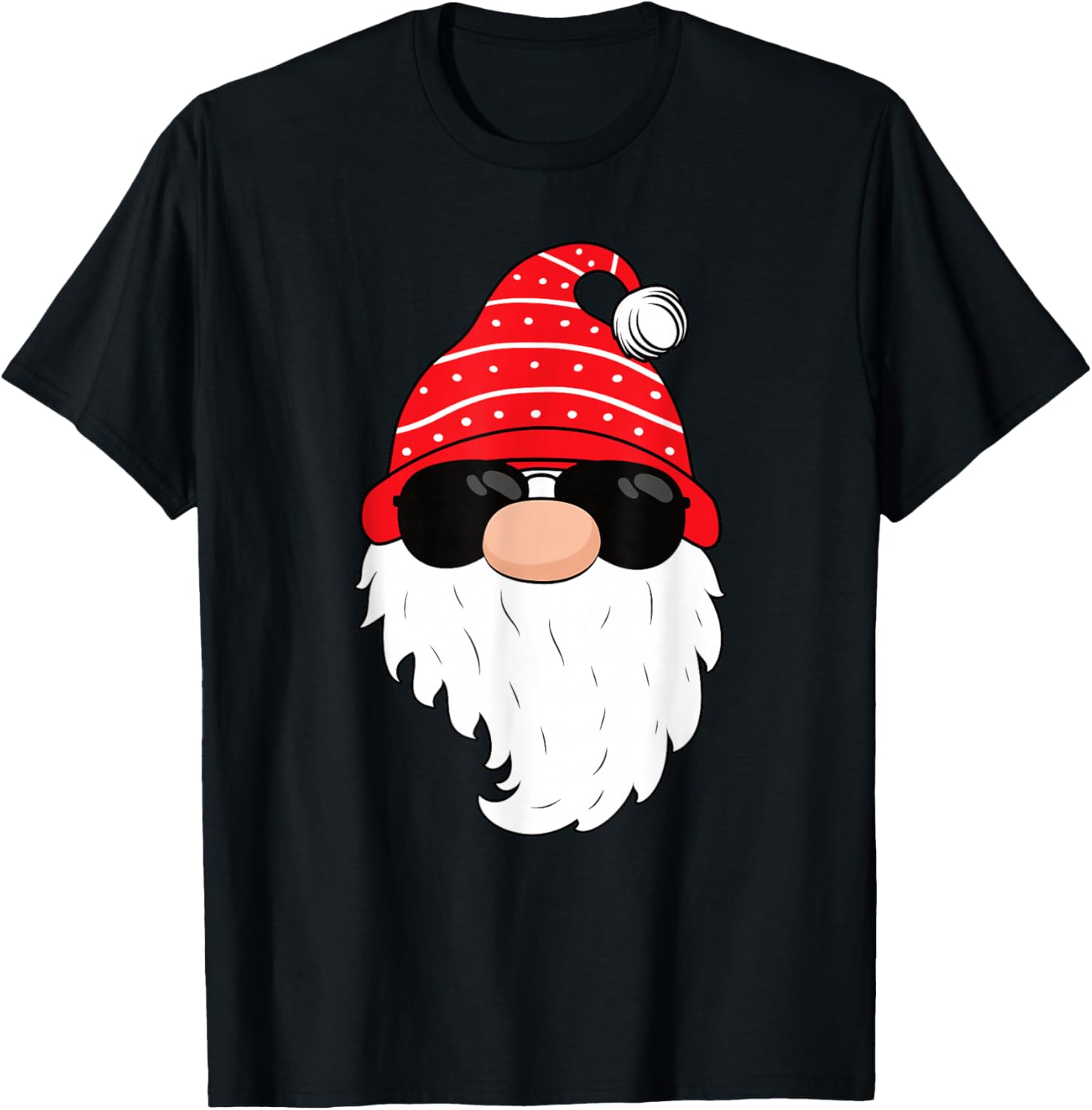 Cool Santa Claus Sunglasses Xmas Funny Christmas Men Boys T-Shirt - T-Shirt | Black