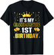 It's My Granddaughter's 1st Birthday Happy 1 Years Old T-Shirt - T-Shirt | Black