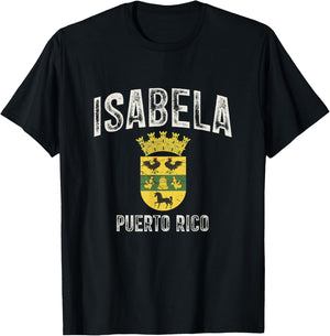 Isabela City in Puerto Rico, Isabela Armorial T-Shirt - T-Shirt | Black