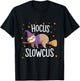 Hocus Slowcus Cute Funny Sloth Halloween 2024 T-Shirt - T-Shirt | Black