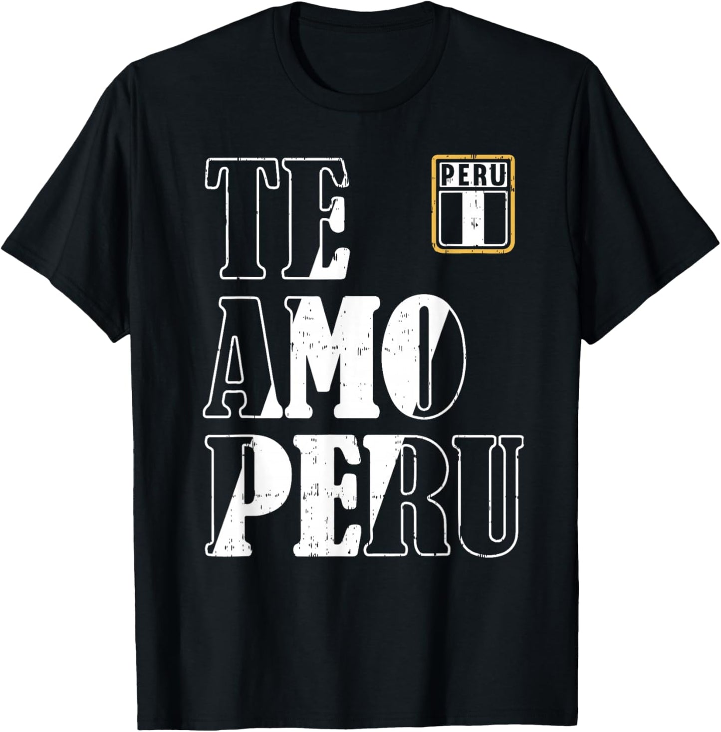 Peru Te Amo Peru I Love Peru Men Women & Kids Red T-Shirt - T-Shirt | Black