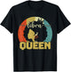 Libra Queen Libra Birthday Afro Libra Zodiac Sign Vintage T-Shirt - T-Shirt | Black