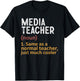 Media Teacher Definition Same As Normal Just Cooler T-Shirt - T-Shirt | Black