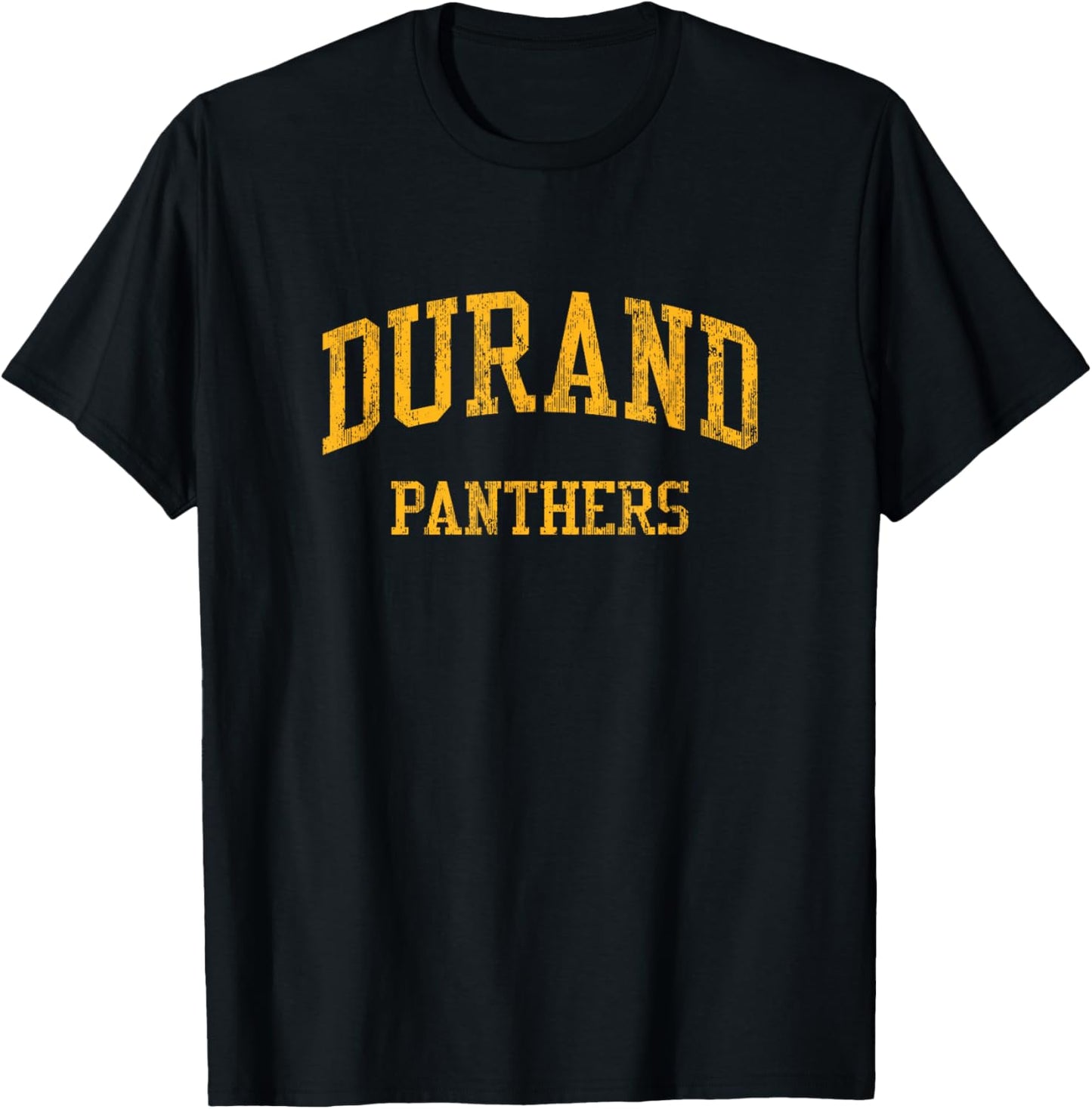 Durand High School HS Durand WI Vintage Sports T-Shirt - T-Shirt | Black