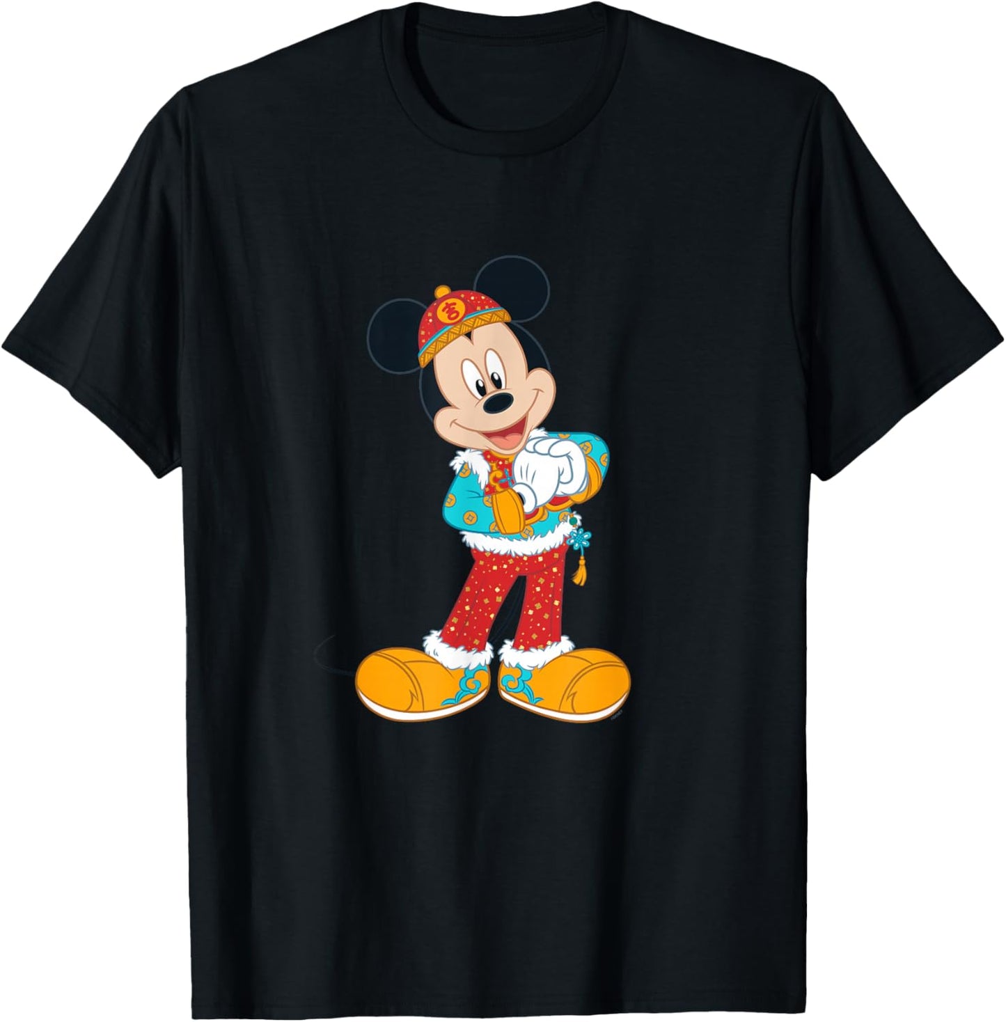 Disney Mickey Mouse in Chinese Lunar New Year Costume T-Shirt - T-Shirt | Black