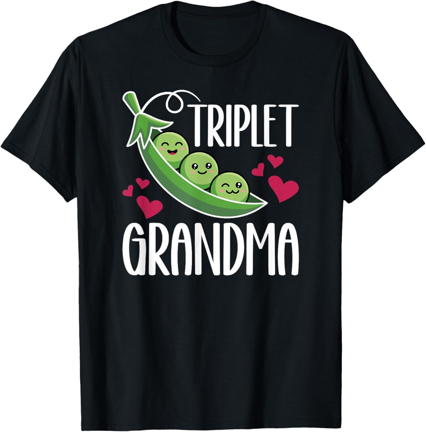 Triplet Grandma of Triplets Proud Triplet Grandmother T-Shirt - T-Shirt | Black